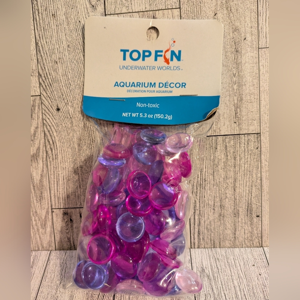 Pink and Purple Glass Vase Filler